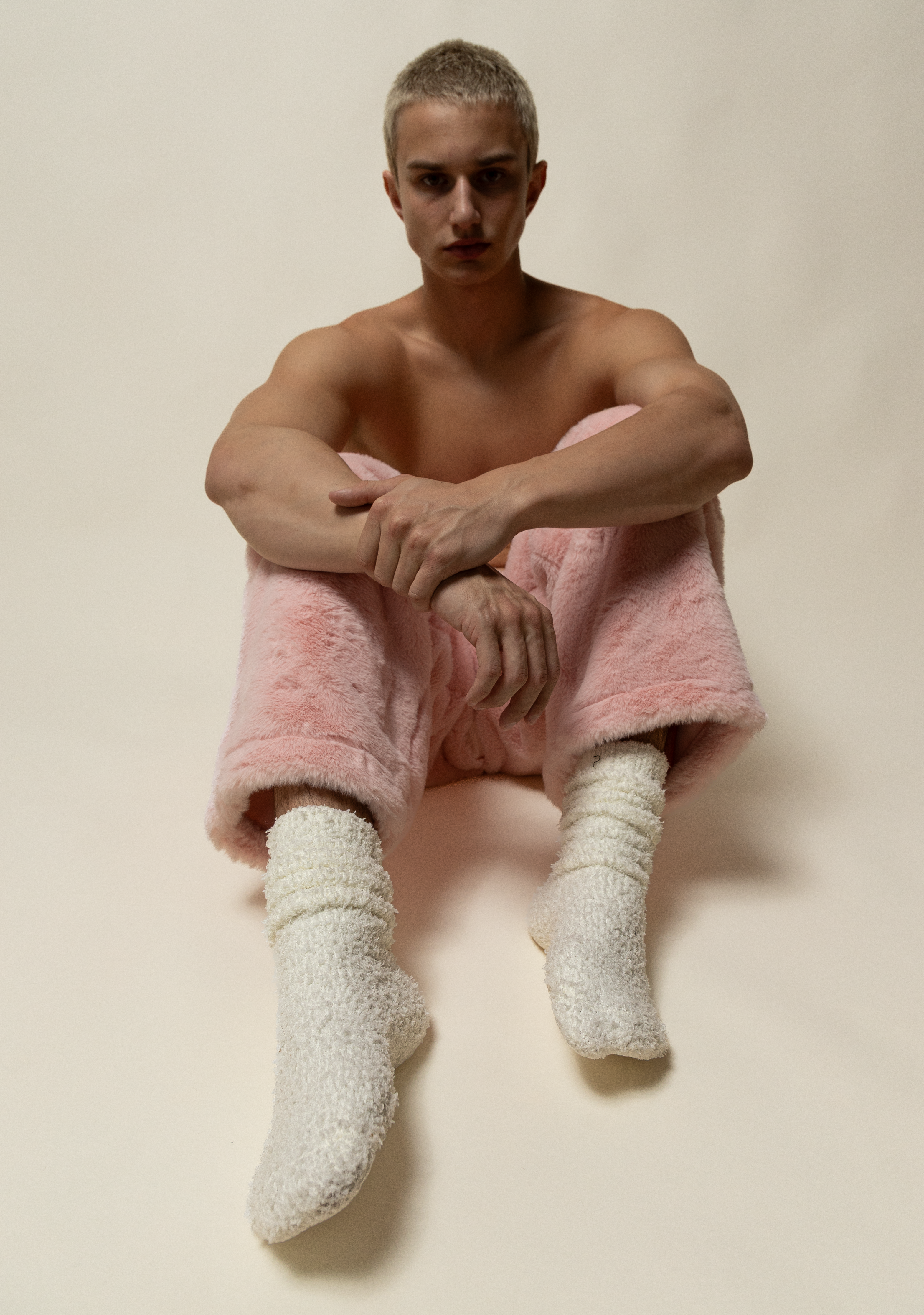 slouchy sherpa socks
