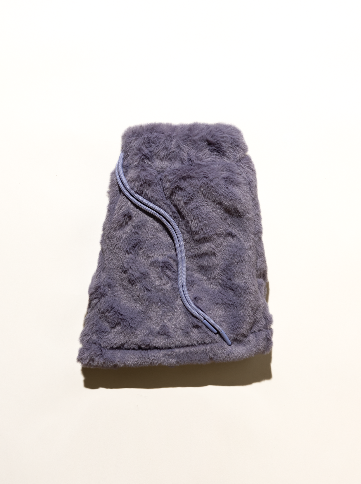 minky fur shorts - lavender