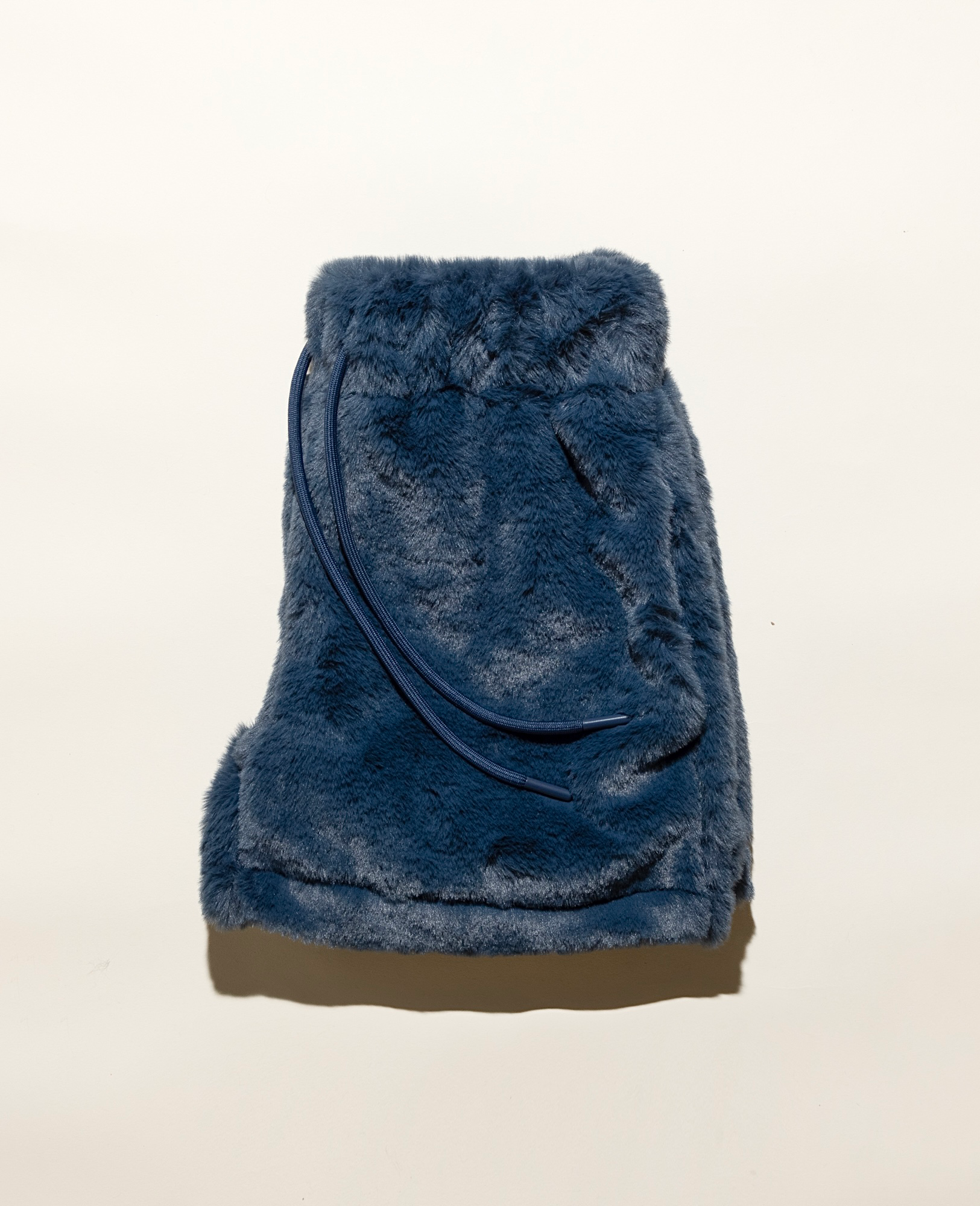 5" shorts in minky fur