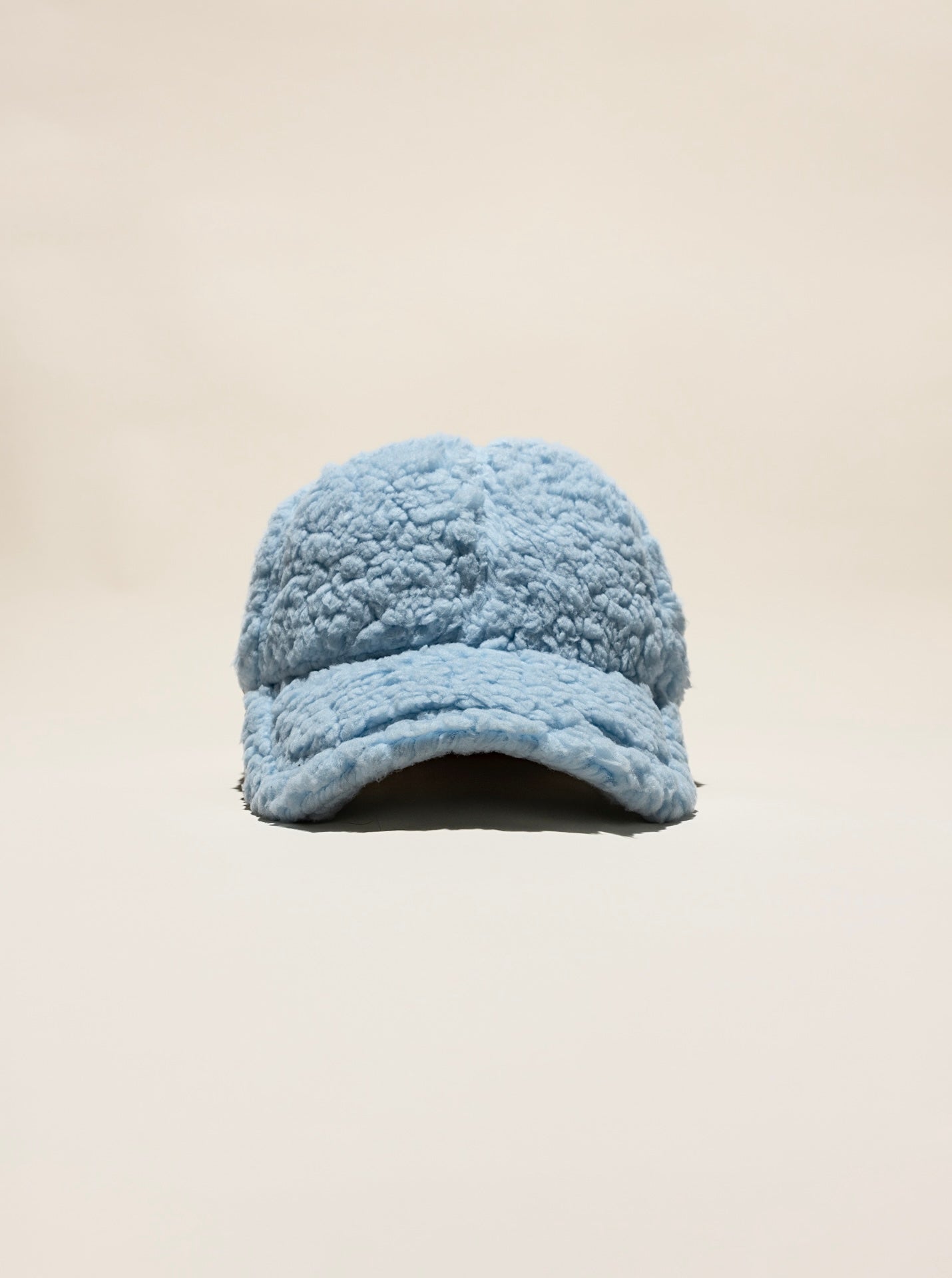 baseball cap in teddy sherpa