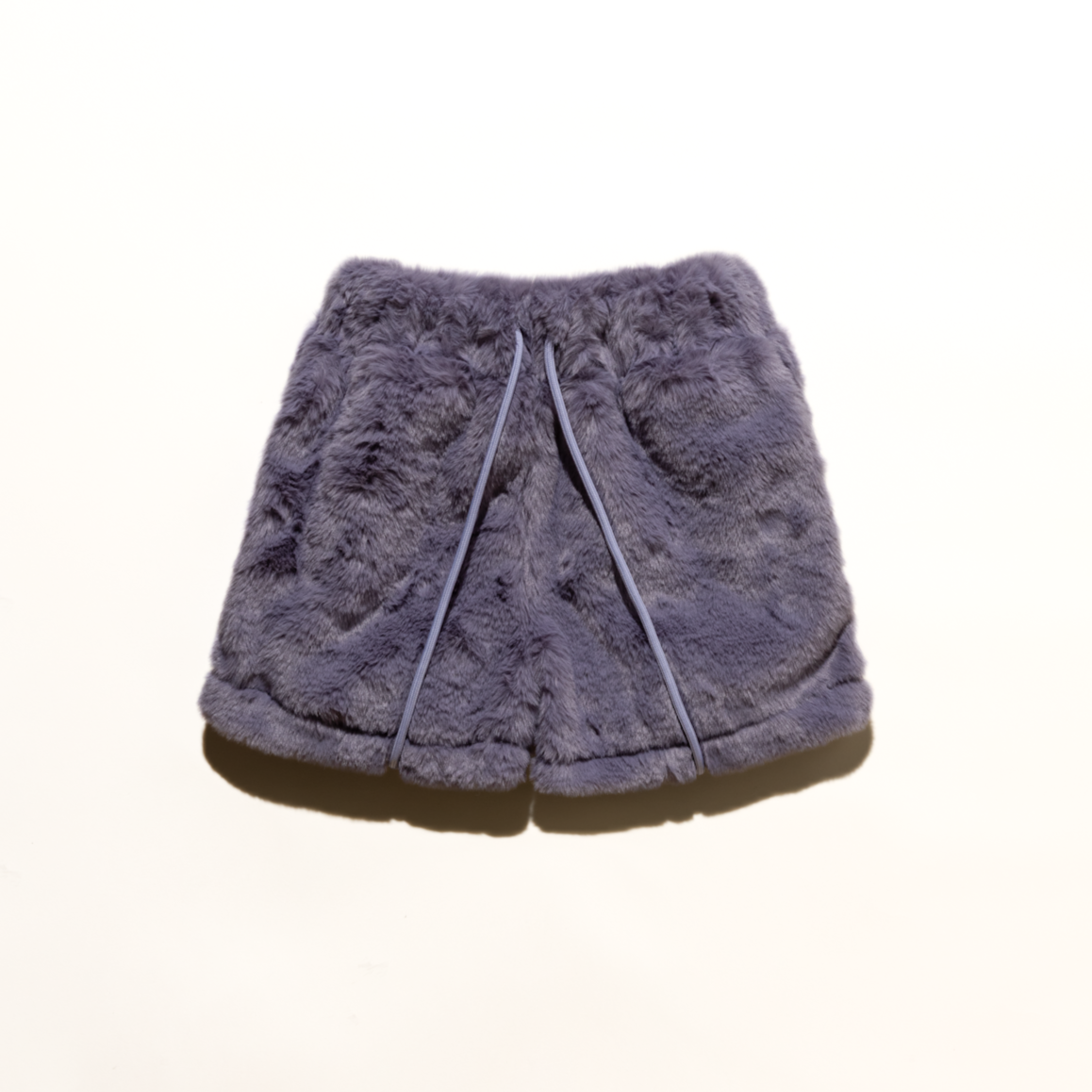 5" shorts in minky fur