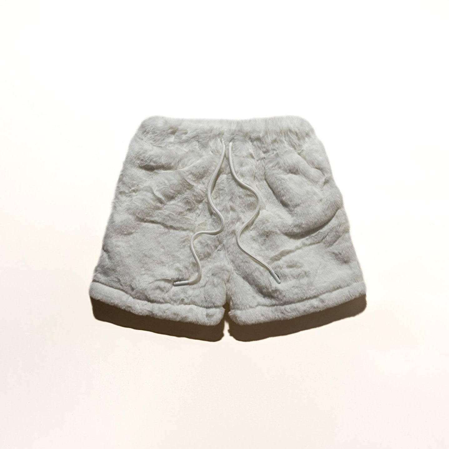 5" shorts in minky fur