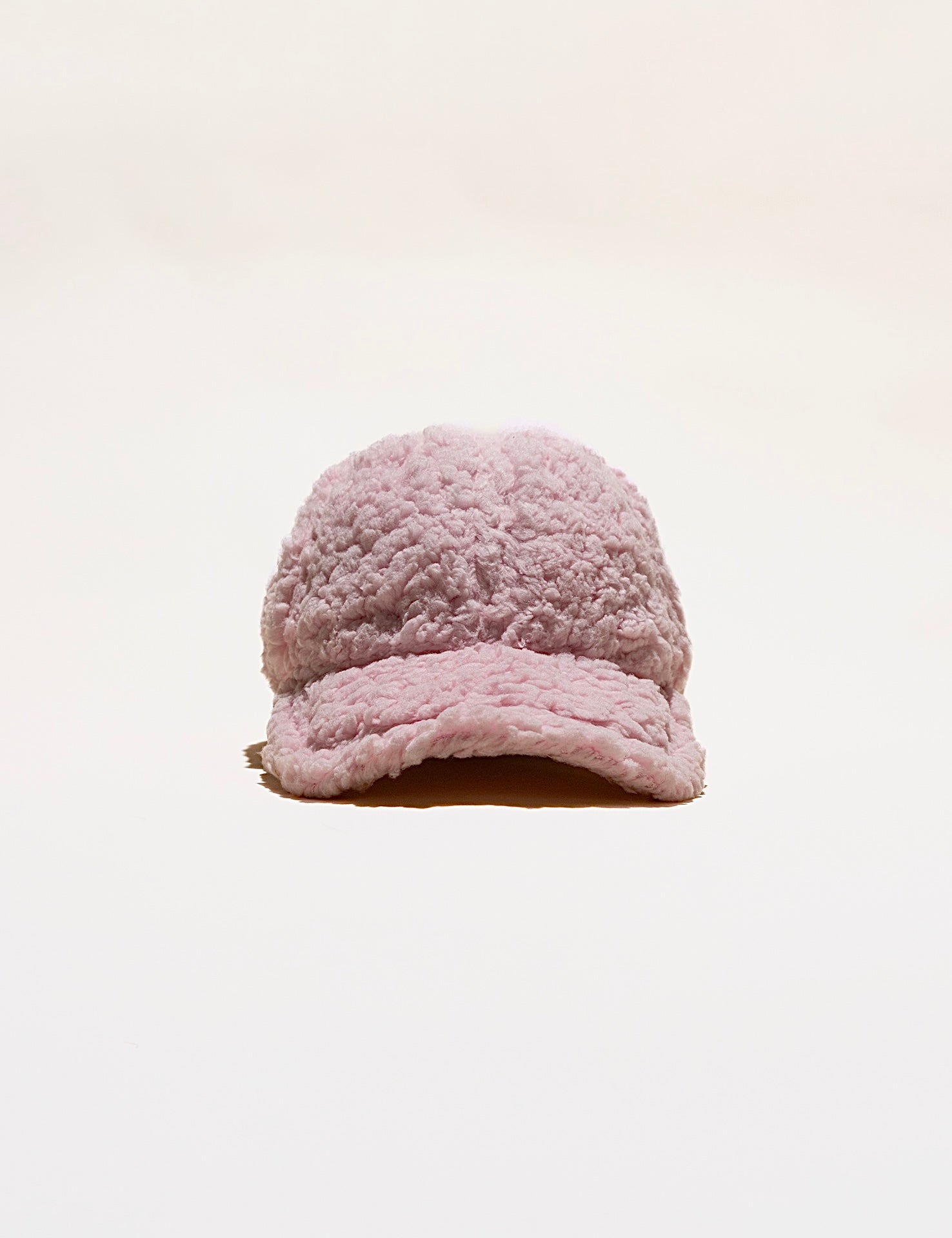 baseball cap in teddy sherpa