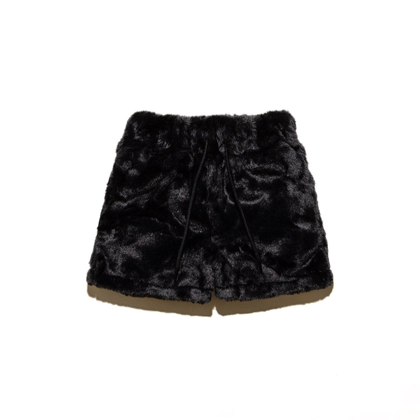 5" shorts in minky fur