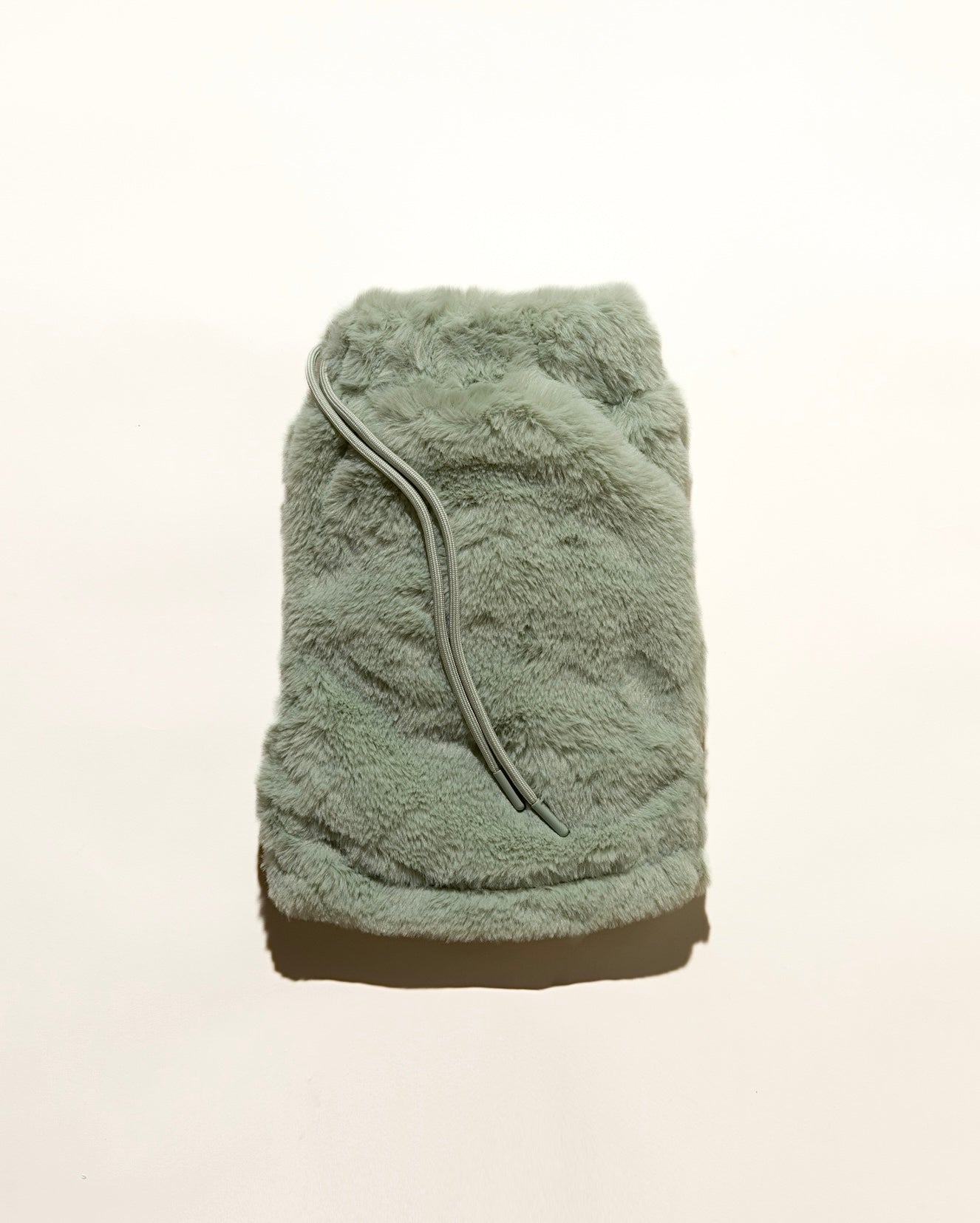 minky fur shorts - minty fresh