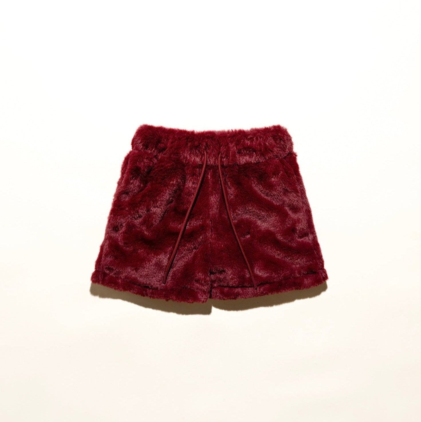 5" shorts in minky fur