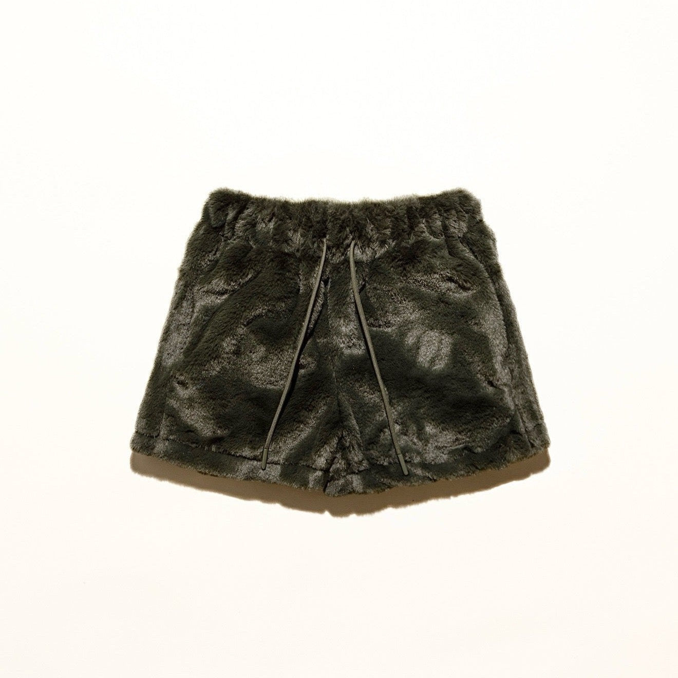 5" shorts in minky fur