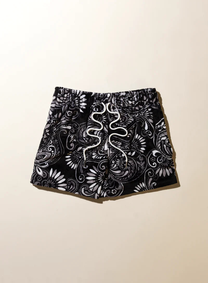 paisley plushie shorts
