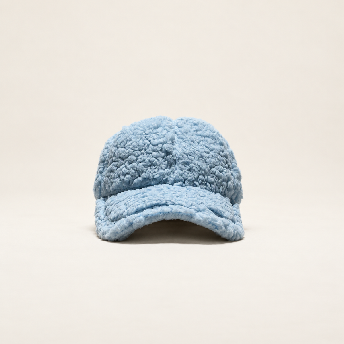 baseball cap in teddy sherpa