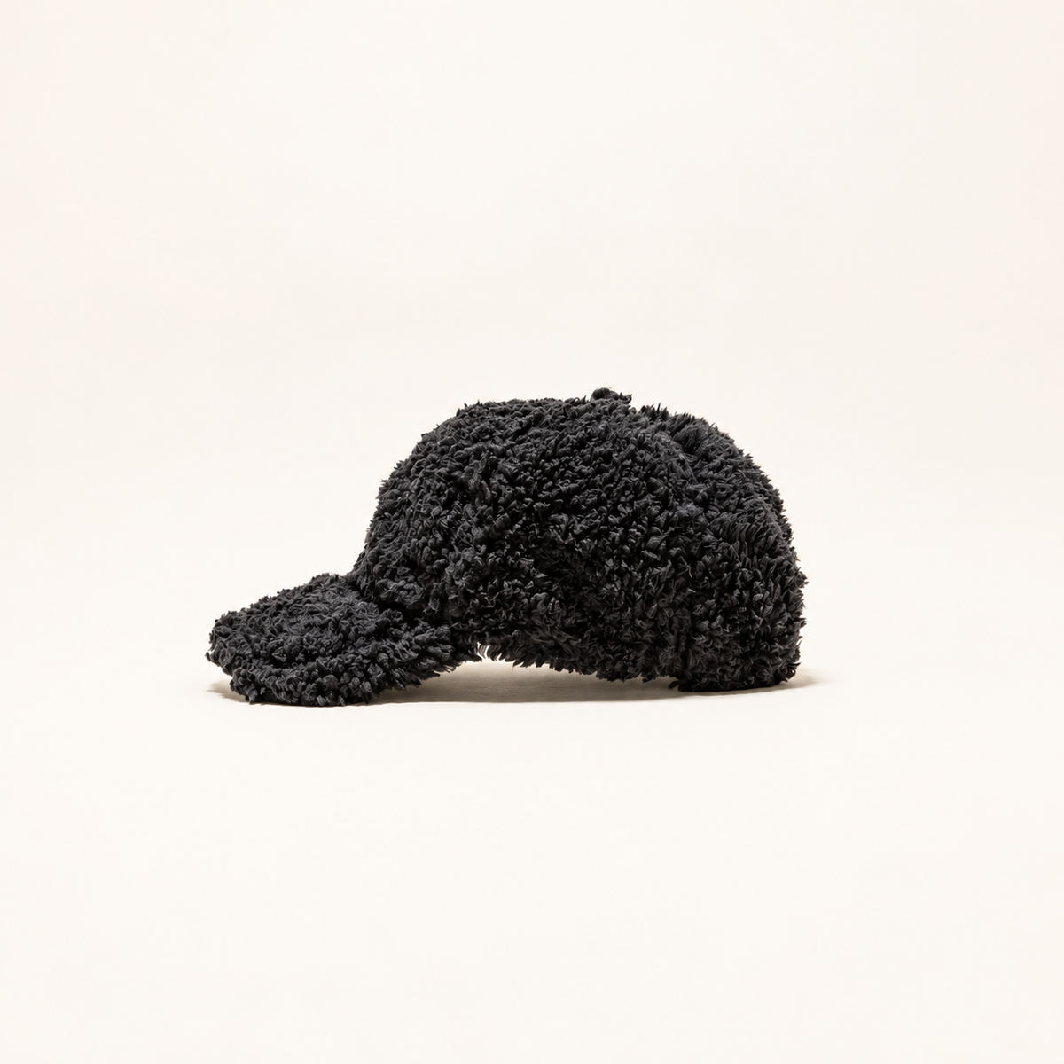 baseball cap in teddy sherpa